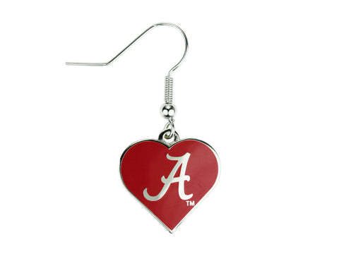 Alabama Heart Dangle Earrings